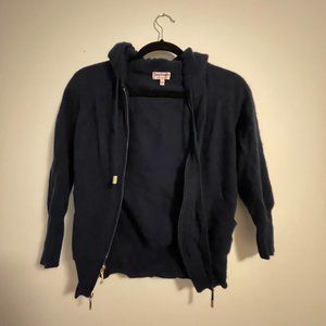 Cashmere zip up sweater